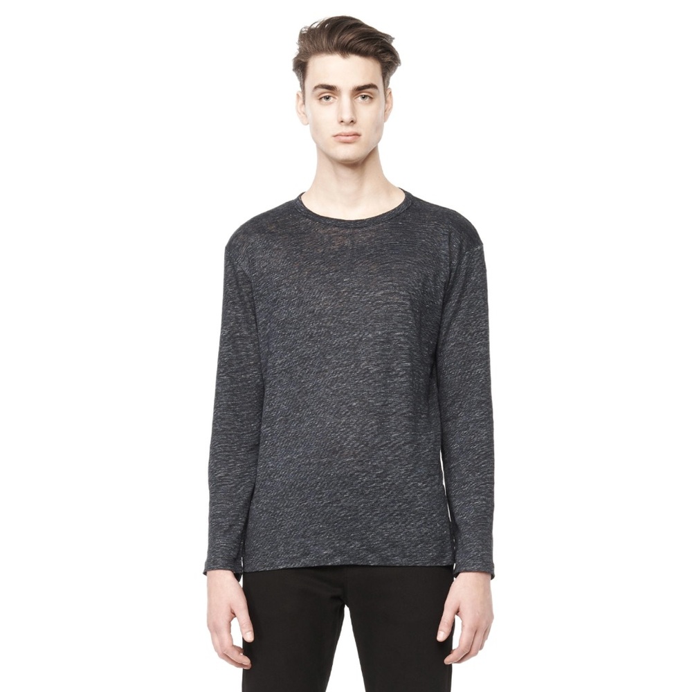 Alexander Wang Long Sleeve Linen T-Shirt